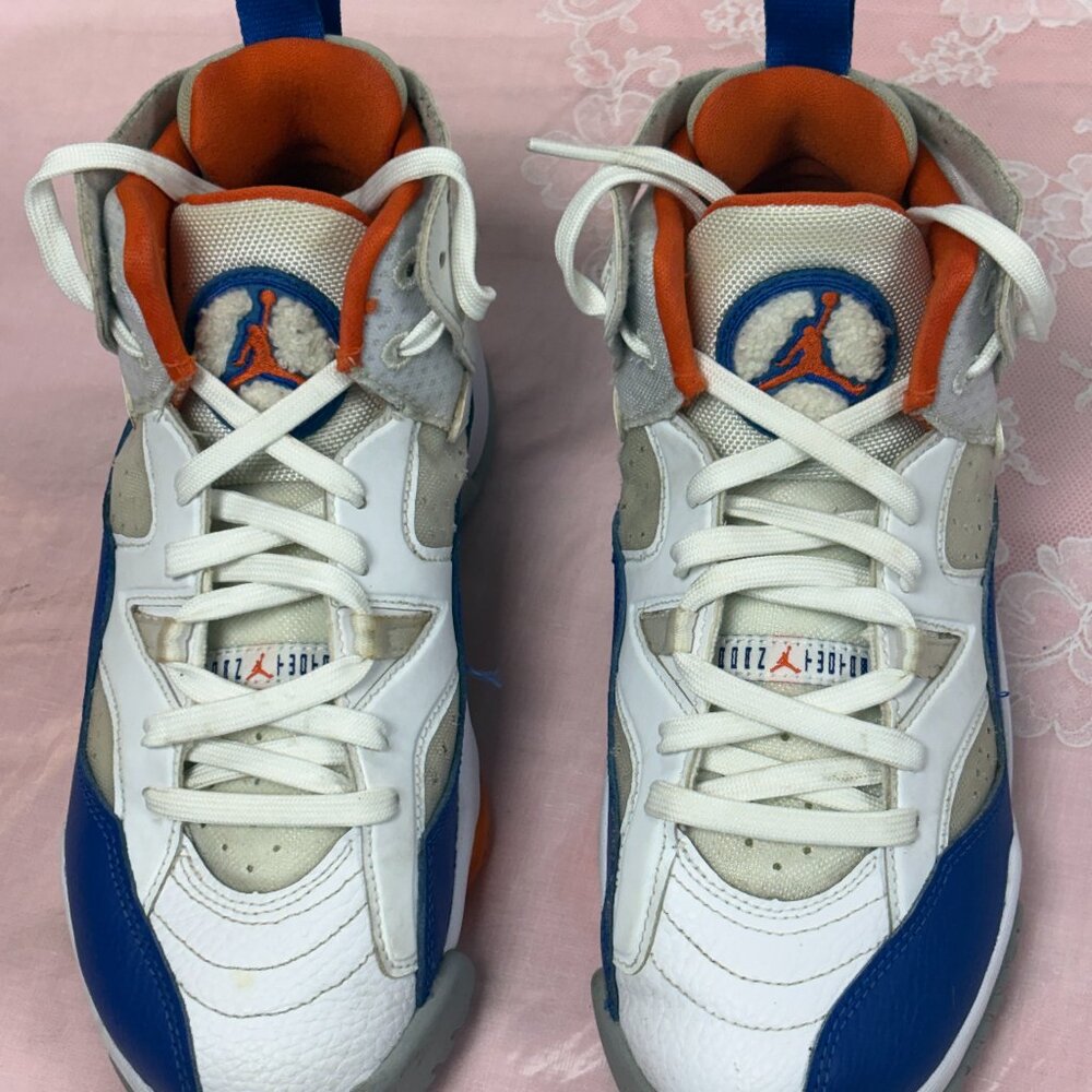 Jordan Boy Nike-Two Trey Multicolor Safety-NBA-XIV-DQ8431-148-Sneakers.Sz-5.5Y.V